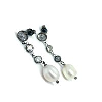 Orecchini Lelune Donna LELUNE GLAMOUR in Argento Perla LGEA456 - LGEA456